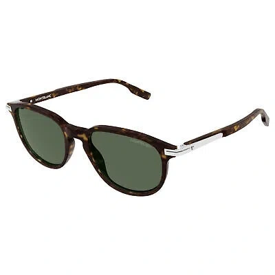 MONTBLANC MONT BLANC MB0276S-002 HAVANA HAVANA GREEN SUNGLASSES