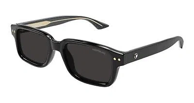 MONTBLANC MONT BLANC MB0286S-001 BLACK SUNGLASSES