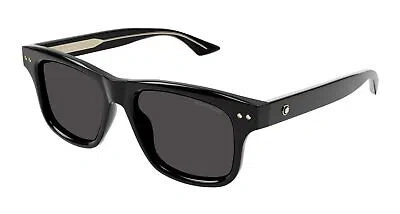 MONTBLANC MONT BLANC MB0319S-001 BLACK BLACK GREY SUNGLASSES