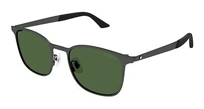 MONTBLANC MONT BLANC MB0331S-002 RUTHENIUM SUNGLASSES