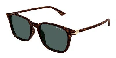 MONTBLANC MONT BLANC MB0338S-002 HAVANA SUNGLASSES