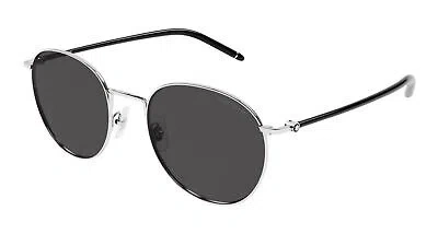 MONTBLANC MONT BLANC MB0343SA-001 SILVER SUNGLASSES