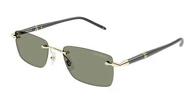 MONTBLANC MONT BLANC MB0344S-005 GOLD SUNGLASSES