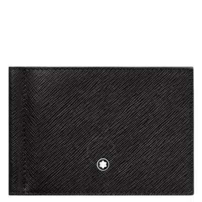 MONTBLANC MONTBLANC SARTORIAL LEATHER 6CC WALLET WITH MONEY CLIP