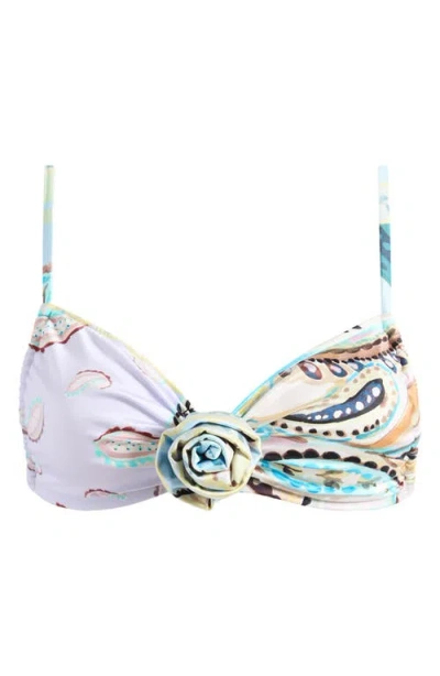 MONTCE MONTCE ST. BARTHS ROSETTE BIKINI TOP