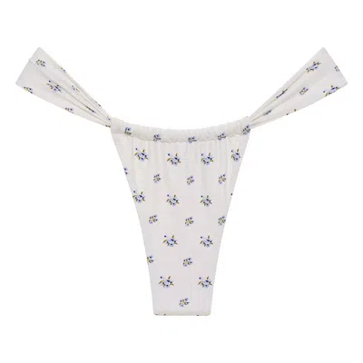 MONTCE WOMEN'S WHITE HEIDI FLORAL SANDRA BIKINI BOTTOM