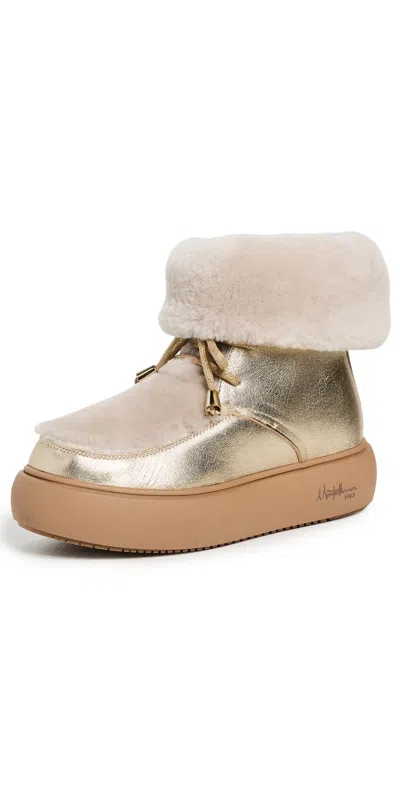 MONTELLIANA SONIA LUX BOOTS WHITE GOLD