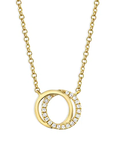 MOON & MEADOW 14K YELLOW GOLD DIAMOND LOVE KNOT PENDANT NECKLACE, 18 - EXCLUSIVE
