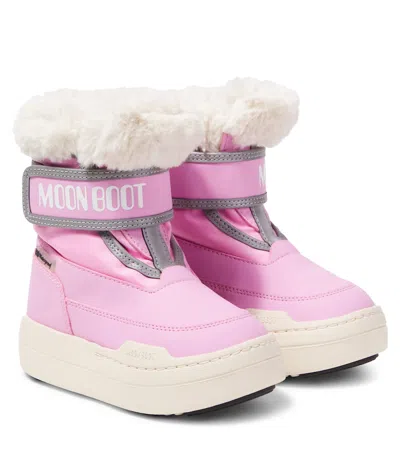 MOON BOOT JUNIOR PARK STRAP SNOW BOOTS
