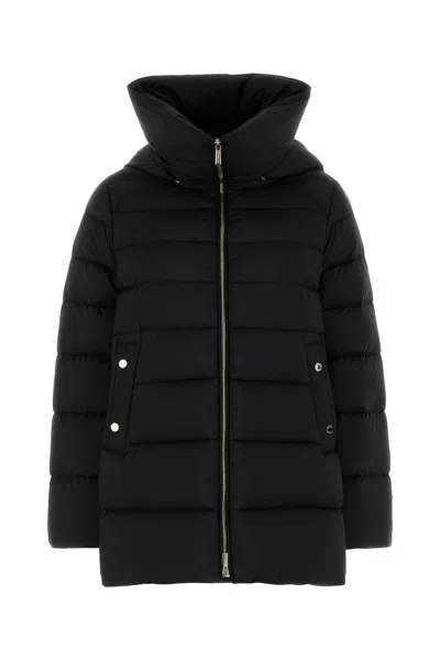 MOORER MOORER BLACK NYLON BLEND NATALIA DOWN JACKET