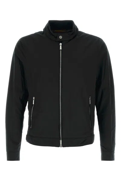 MOORER BLACK NYLON BLEND VANGI-KN JACKET