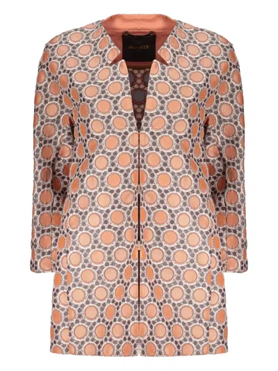 MOORER GEOMETRIC-PATTERN JACKET