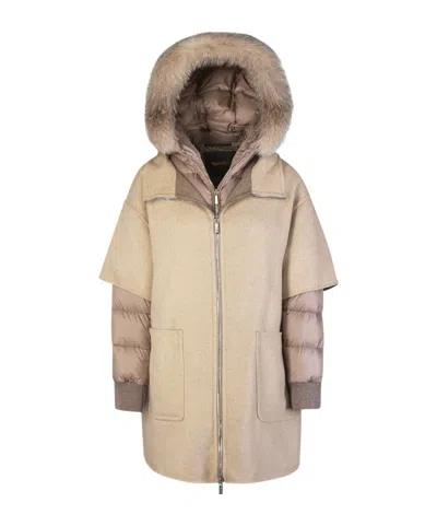 MOORER HOODED DOWN JACKET