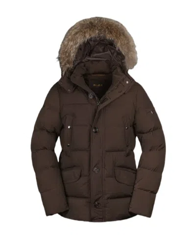 MOORER LONG-SLEEVED HOODED COTTON-PADDED SUIT