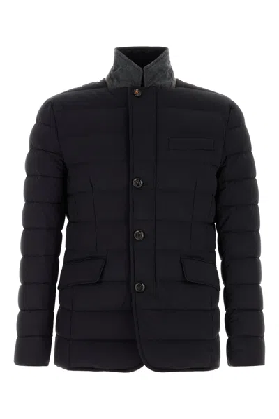 MOORER MOORER MIDNIGHT BLUE NYLON BLEND ZAYN DOWN JACKET