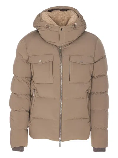 MOORER PADDED DETACHABLE-HOOD JACKET