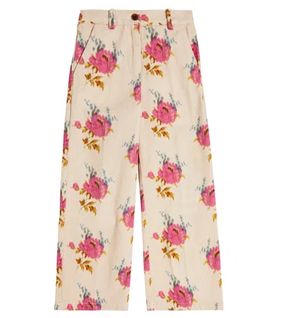 MORLEY TATUM FLORAL PLEATED COTTON PANTS