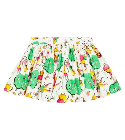 MORLEY UMBRELLA PRINTED COTTON SKIRT