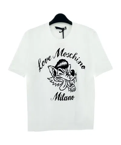 MOSCHINO ANIMAL PATTERN SHORT-SLEEVED T-SHIRT