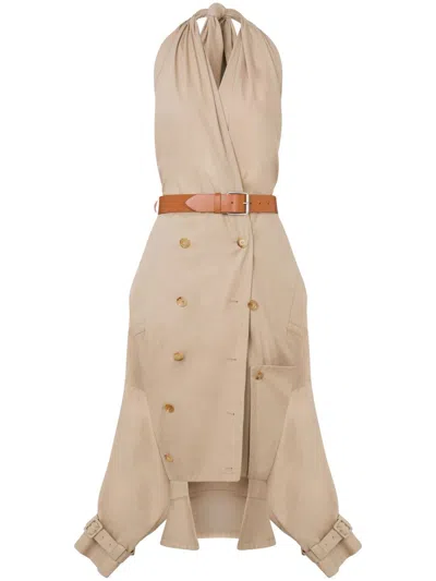 MOSCHINO ASYMMETRIC MIDI DRESS