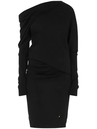 MOSCHINO ASYMMETRIC NECK MINI DRESS