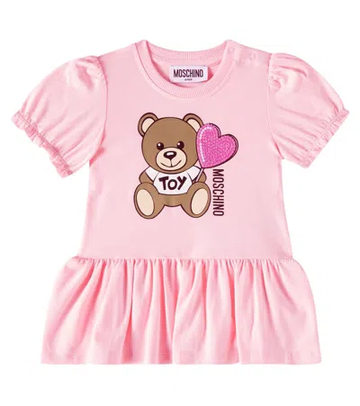 MOSCHINO BABY COTTON-BLEND DRESS