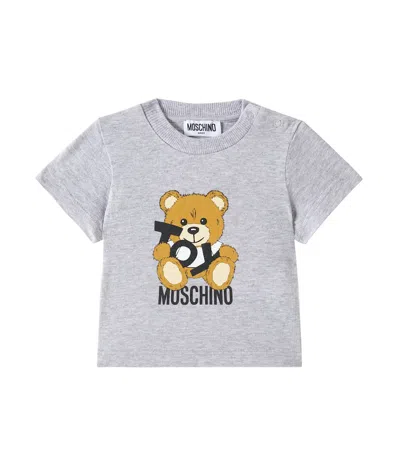 MOSCHINO BABY COTTON JERSEY T-SHIRTS