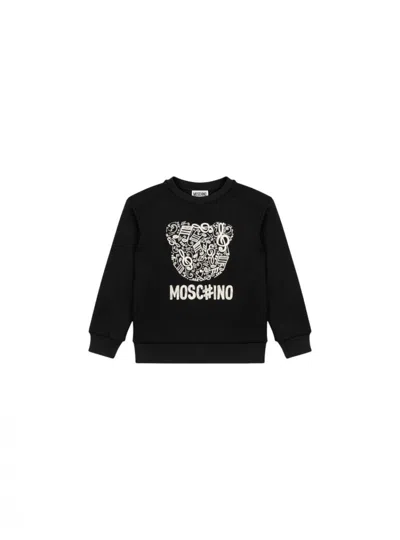 MOSCHINO BABY GIRL SWEATSHIRT MOSCHINO HMF099_NERO