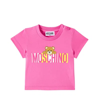 MOSCHINO BABY TEDDY BEAR COTTON JERSEY T-SHIRT