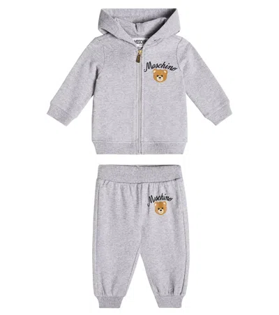 MOSCHINO BABY TEDDY BEAR FLEECE TRACKSUIT