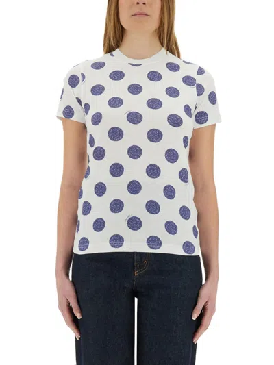 MOSCHINO BALLPOINT PEN POLKA DOTS T-SHIRT