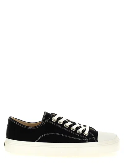MOSCHINO WOMEN BLACK CANVAS SNEAKERS, 4.5 LUXURY SNEAKERS FOR WOMEN DARVEYS