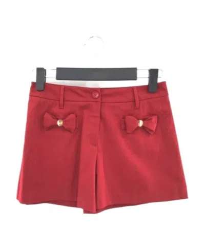 MOSCHINO BOW DECORATIVE SHORTS