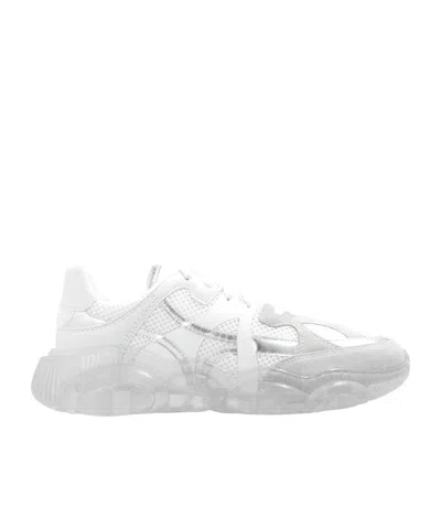 MOSCHINO MOSCHINO ROUND-TOE CHUNKY LACE-UP SNEAKERS