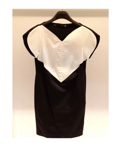 MOSCHINO CONTRAST-COLOR STITCHING DRESS