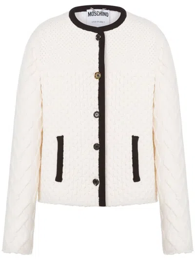 MOSCHINO CONTRASTING-TRIM JACKET