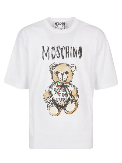 MOSCHINO COUTURE TEDDY BEAR COTTON T-SHIRT