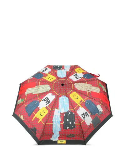 MOSCHINO GRAPHIC-PRINT UMBRELLA