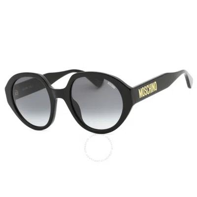 MOSCHINO MOSCHINO GREY GRADIENT ROUND LADIES SUNGLASSES MOS126/S 0807/9O 53