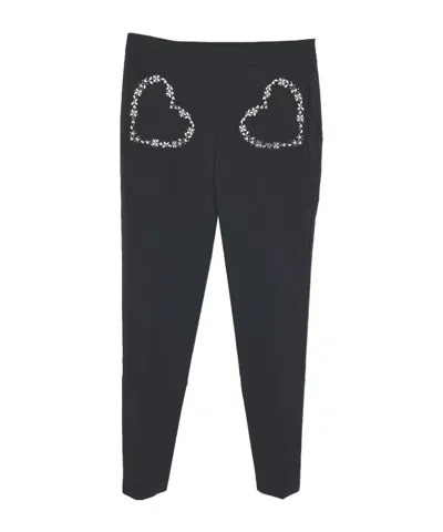 MOSCHINO HEART-SHAPED BAG CASUAL PANTS
