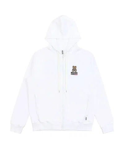 MOSCHINO HOODED ZIPPER CASUAL JACKET