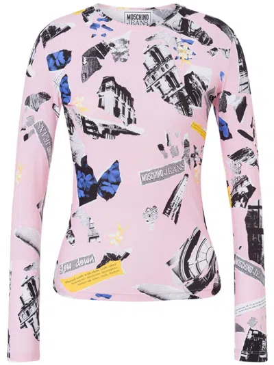MOSCHINO COLLAGE-PRINT T-SHIRT
