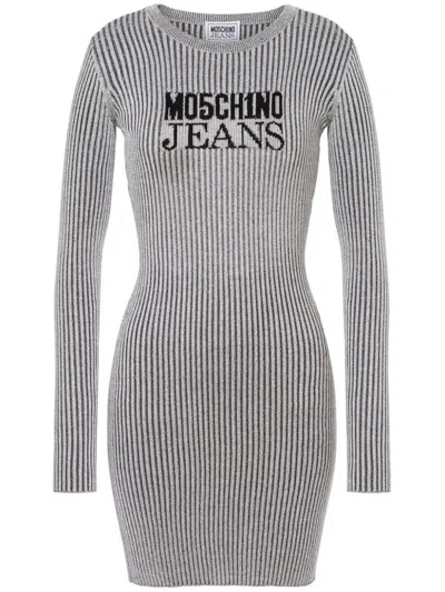 MOSCHINO CUT-OUT STRIPED DRESS