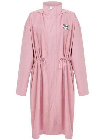 MOSCHINO LOGO PATCH PARKA