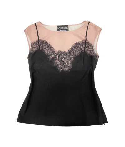 MOSCHINO LACE DETAIL T-SHIRT