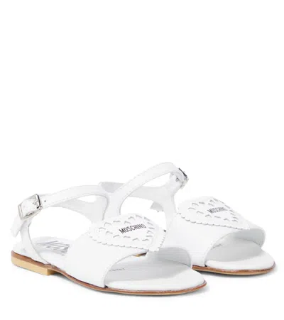MOSCHINO LEATHER SANDALS