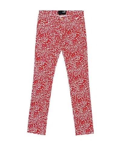 MOSCHINO LEOPARD PRINT JEANS