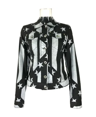 MOSCHINO LOGO DENIM COAT