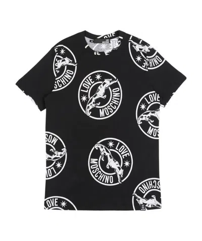 MOSCHINO LOGO DETAILS T-SHIRT