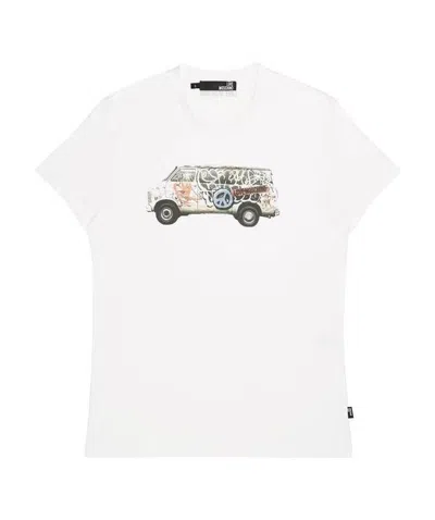 MOSCHINO LOGO DETAILS T-SHIRT